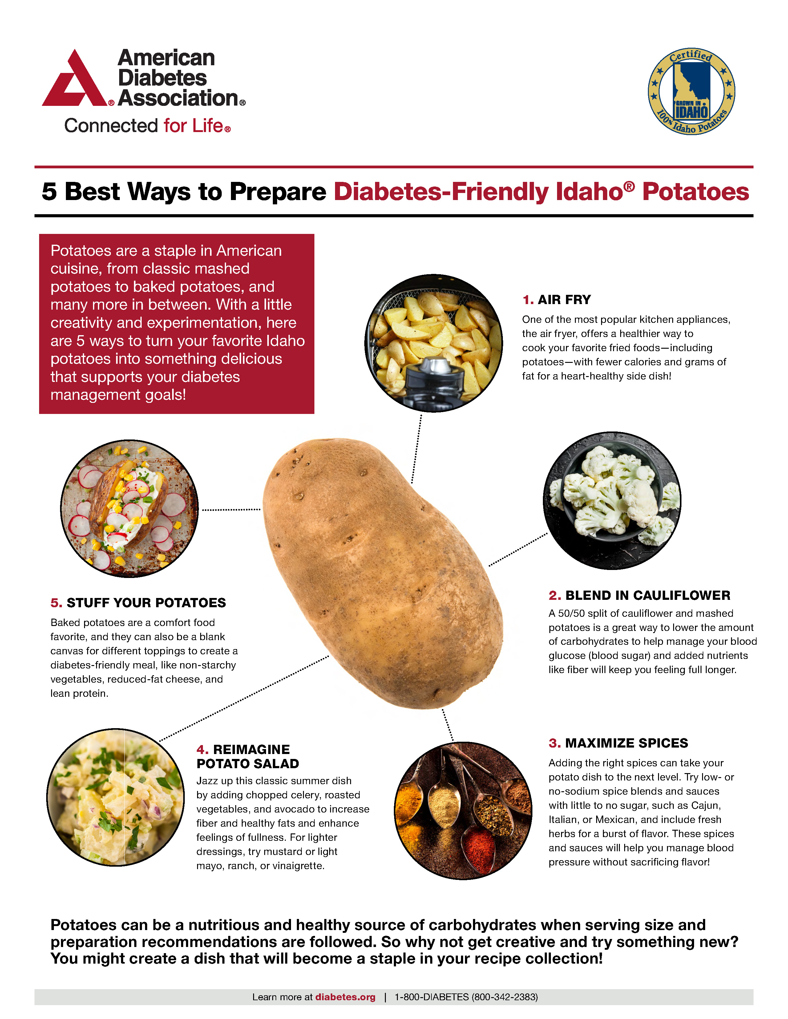 5 Best Ways to Prepare Diabetes-Friendly Idaho® Potatoes