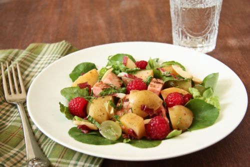 Idaho® Potato and Grilled Chicken Salad with Raspberries